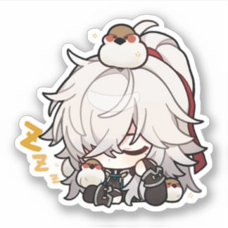 Pegatina del sueño de la estrella Honkai Chibi Jin