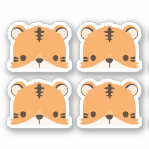 Pegatina del tigre lindo