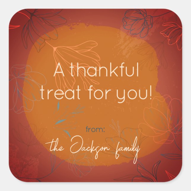 Pegatina del Tratamiento Agradecido - Calentamient (Anverso)