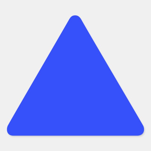 Pegatina del triángulo azul brillante (Anverso)