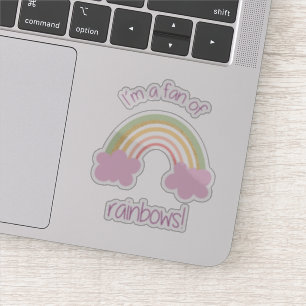 Pegatina del ventilador del arcoiris