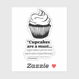 Pegatina del vinilo de la magdalena de la