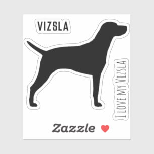 Pegatina del vinilo de la silueta de Vizsla