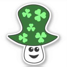 Pegatina del Vinyl de hongos de St. Patrick