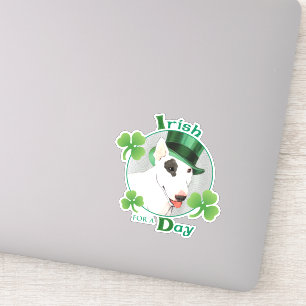 Pegatina del Vinyl del Toro Terrier de San Patrici