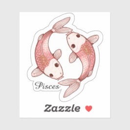 Pegatina del Zodiaco Celestial Piscis - Arte de Do