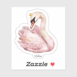 Pegatina del Zodiaco Libra Celestial - Escala Rosa