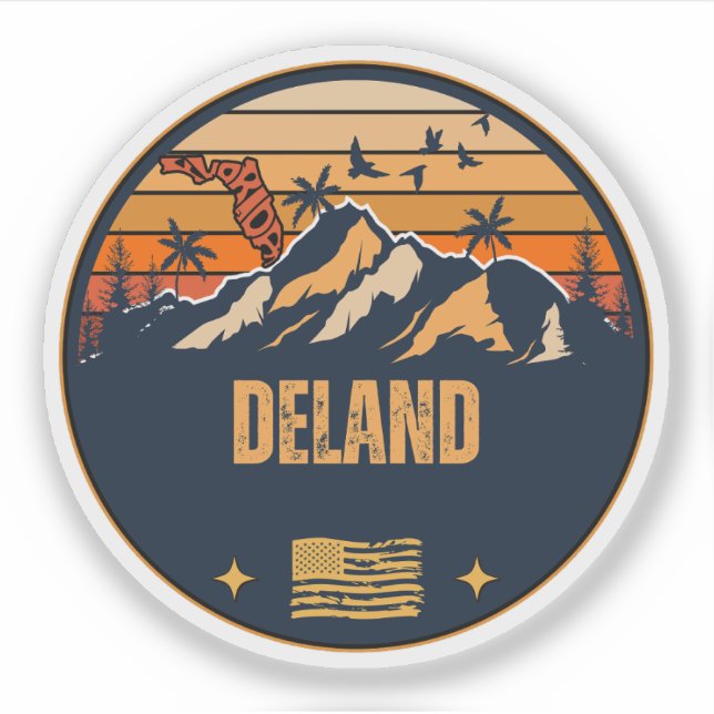 Pegatina DeLand, Florida  (Anverso)