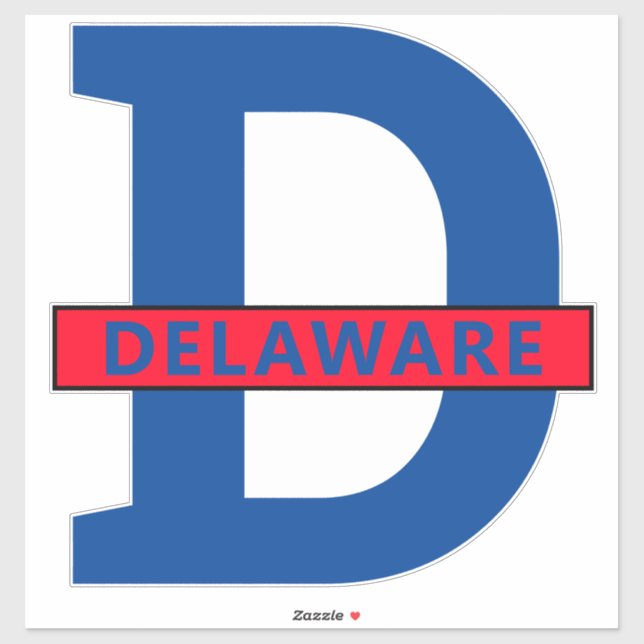 Pegatina Delaware (Hoja)