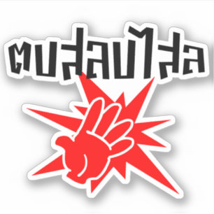 Pegatina Déle una palmada el ☆ tonto Dop Salop Salai en 