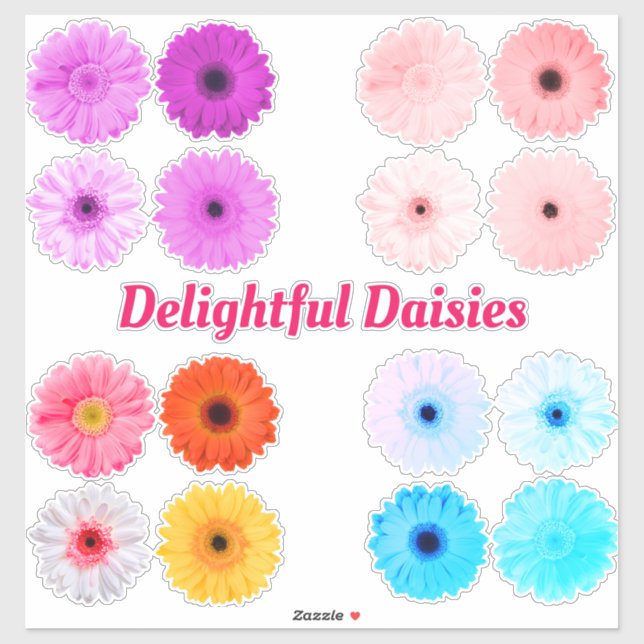 Pegatina Deliciosas Daisies Vinyl Decals (Hoja)