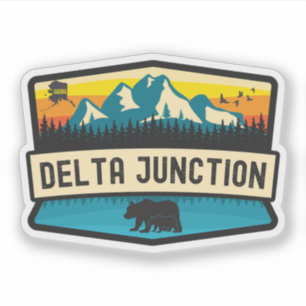 Pegatina Delta Junction, Alaska