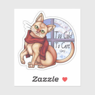 Pegatina Demasiado Frío para preocuparse