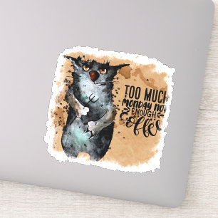 Pegatina Demasiado lunes