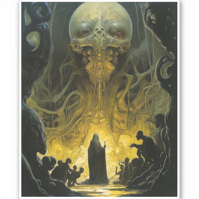 Pegatina Demon Alien Underworld Creature (Anverso)