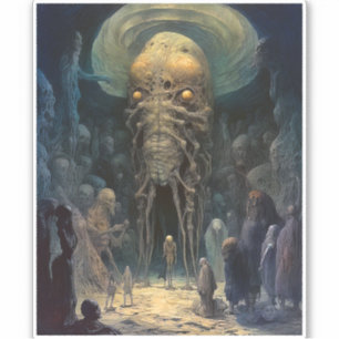 Pegatina Demon Alien Underworld Creature