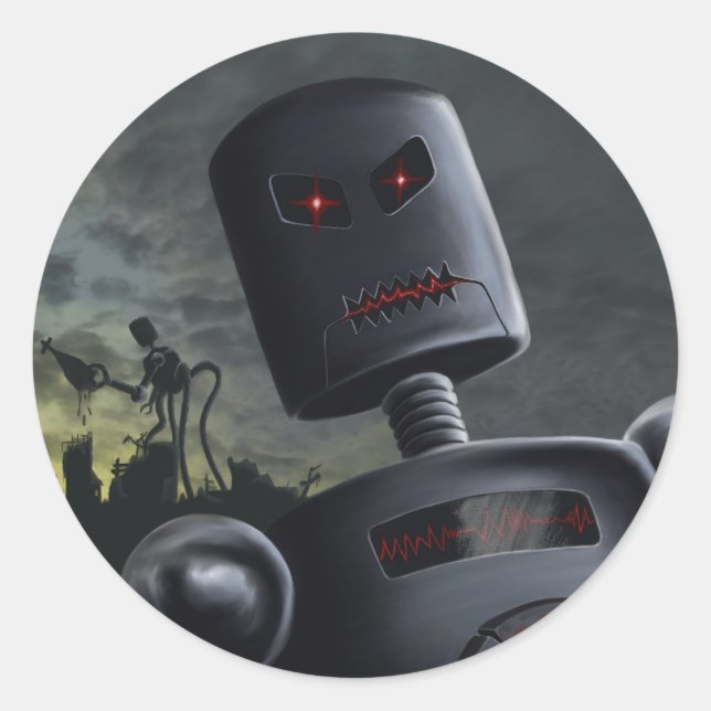 Pegatina Demon Bots (Anverso)