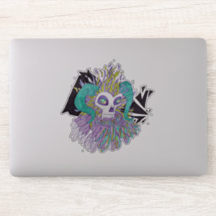 Pegatina Demon Feathers Spooky Monster