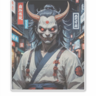 Pegatina Demon Samurai
