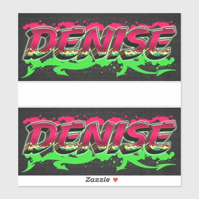 Pegatina Denise Vorname Name Graffiti Aufkleber Sticker (Hoja)