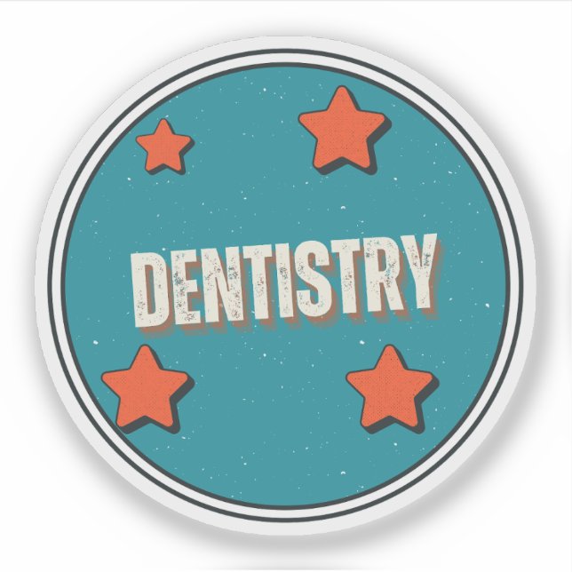 Pegatina Dentista (Anverso)