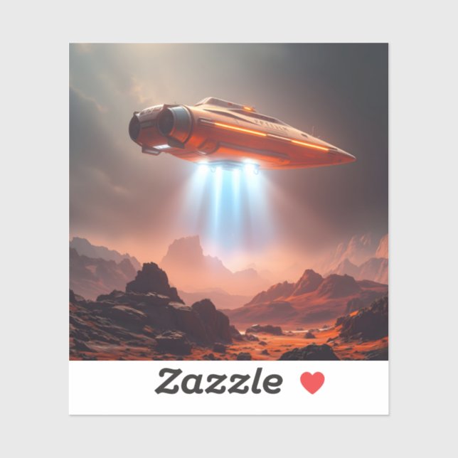 Pegatina Departure Point - Square Vinyl (Hoja)