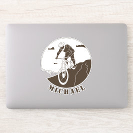 Pegatina Deporte Extremo Ciclismo de Montaña Ciclista Nombr