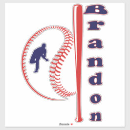 Pegatina Deportes de Estrella de Béisbol