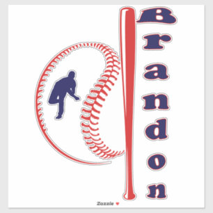 Pegatina Deportes de Estrella de Béisbol
