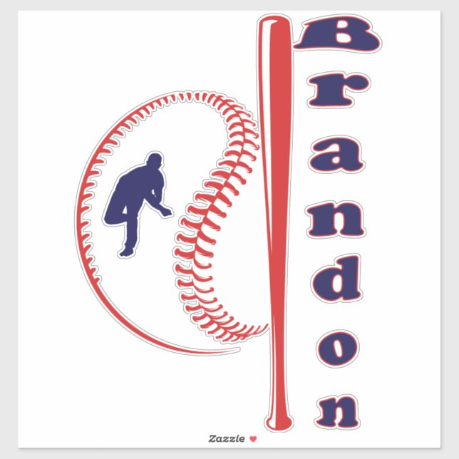 Pegatina Deportes de Estrella de Béisbol (Hoja)