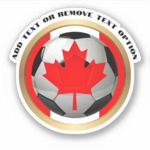 Pegatina Deportes de la pelota de fútbol de Canadá
