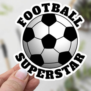 Pegatina Deportes de la Superestrella del Fútbol