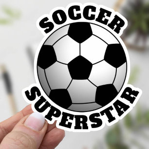 Pegatina Deportes de superestrella de fútbol