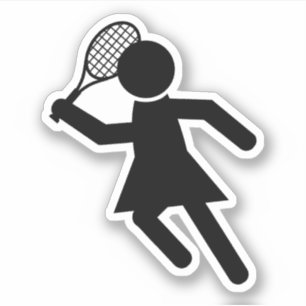 Pegatina Deportes de tenis femenino
