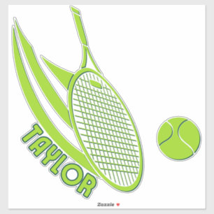 Pegatina Deportes personalizados con nombre Tenis