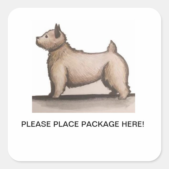 Pegatina depositario del paquete de infligir arte (Anverso)