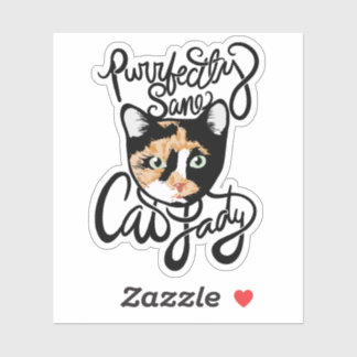 Pegatina Depuradamente Sane Cat Lady
