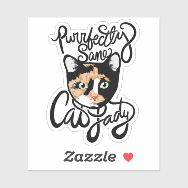 Pegatina Depuradamente Sane Cat Lady (Hoja)