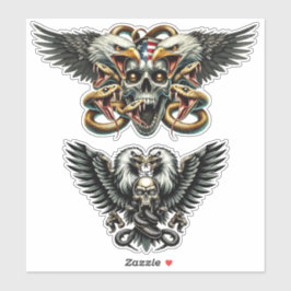 Pegatina Der Adler und Schlangen Gott der Finsternis  Dämon