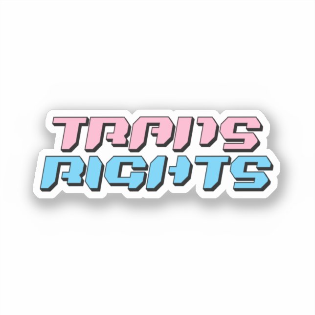 Pegatina Derechos Trans (Anverso)