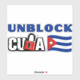 Pegatina Desbloquear Cuba