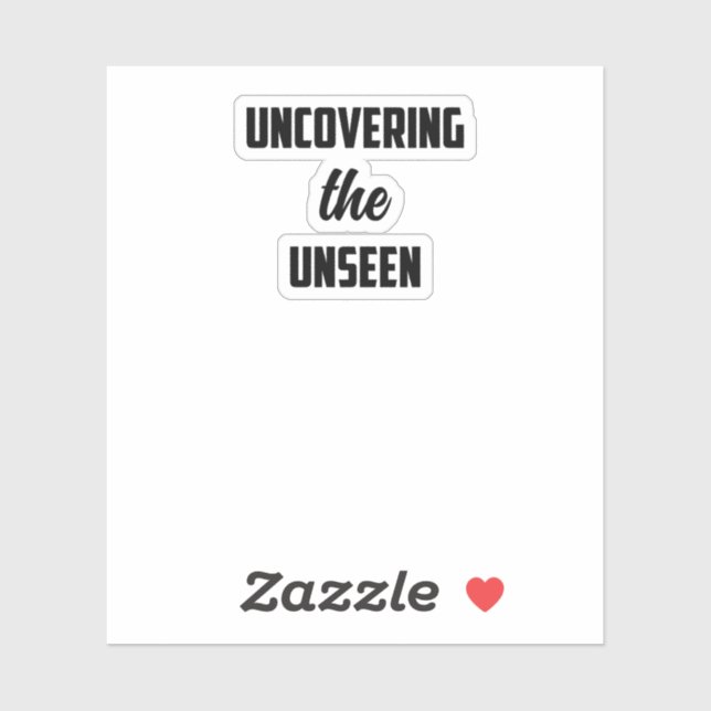 Pegatina Descubriendo lo No Visto: Detective Solver Misteri (Hoja)