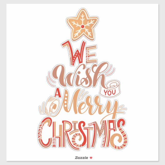 Pegatina Deseos de los navidades (Hoja)