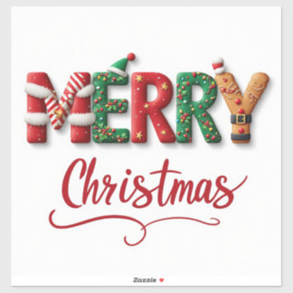 Pegatina 🎄 Deseos Navideños Acogedores Feliz Navidad ❄️