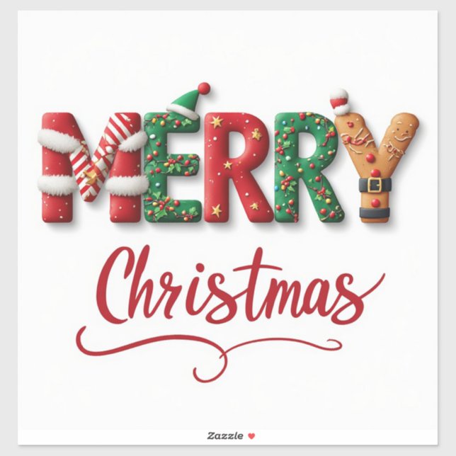 Pegatina 🎄 Deseos Navideños Acogedores Feliz Navidad ❄️ (Hoja)
