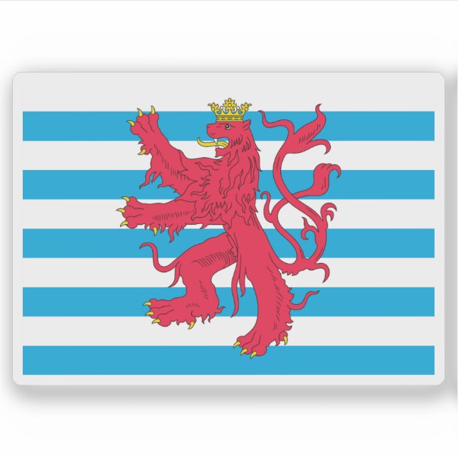 Pegatina Designación civil de Luxemburgo (Anverso)