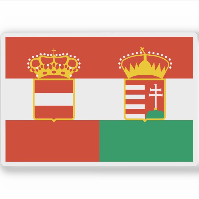 Pegatina Designación de la flota civil austro-húngara (1869 (Anverso)