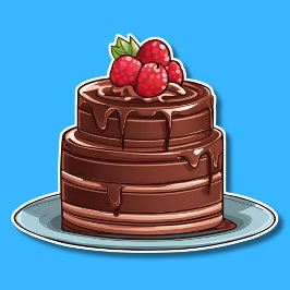 Pegatina Desmoronador de frambuesa de frambuesa a prueba de