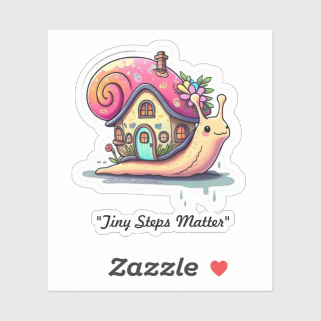 Pegatina "Despacio, sonríe" (Hoja)