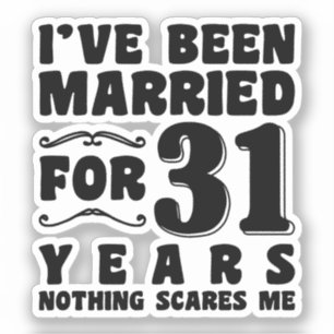 Pegatina Despedida de soltera después de 31 años de casada